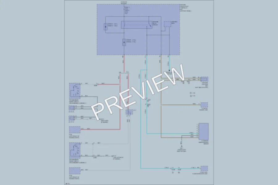 2013 Honda Crosstour Power Mirrors wiring diagram preview