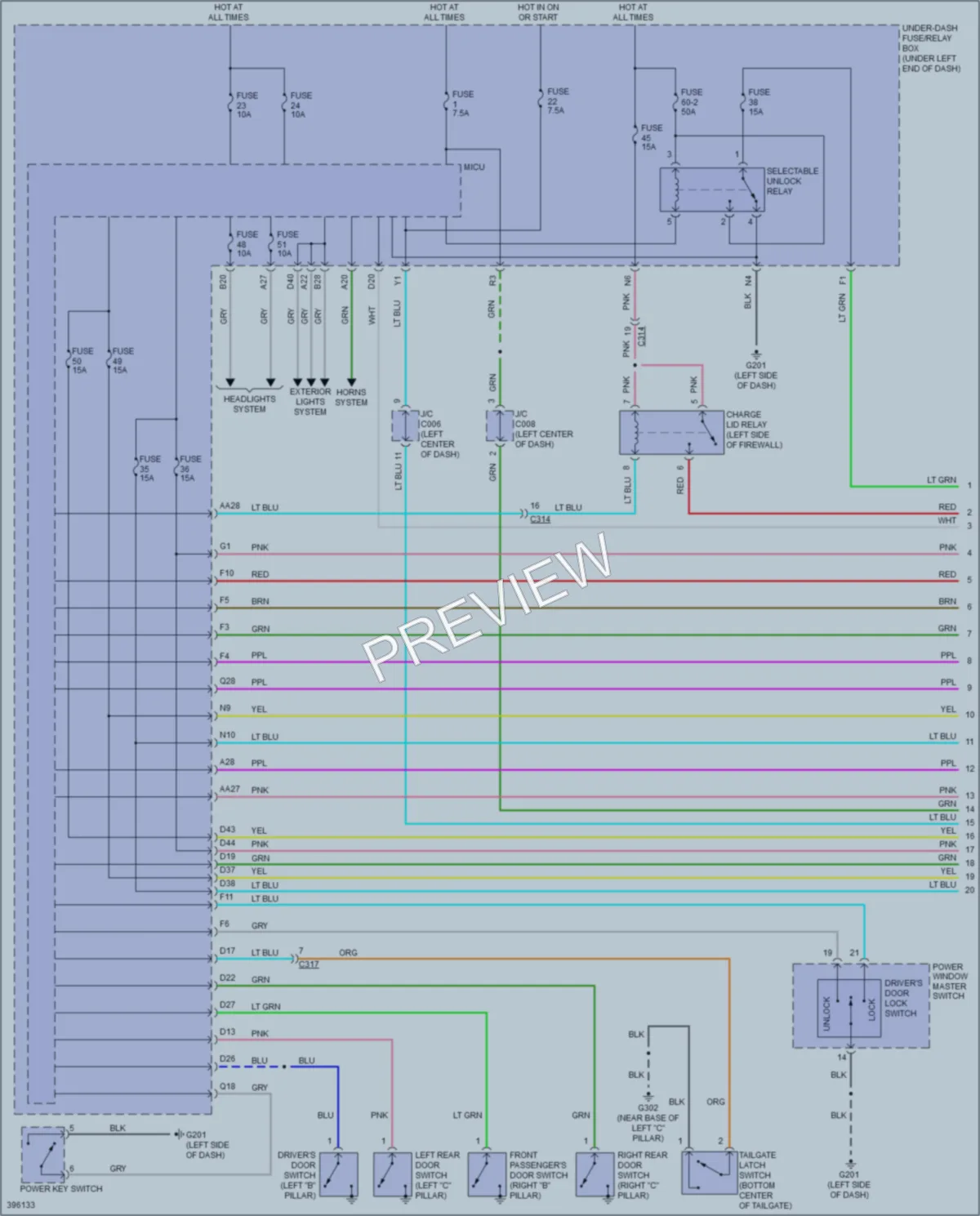 2013 Honda Fit Anti Theft wiring diagram preview