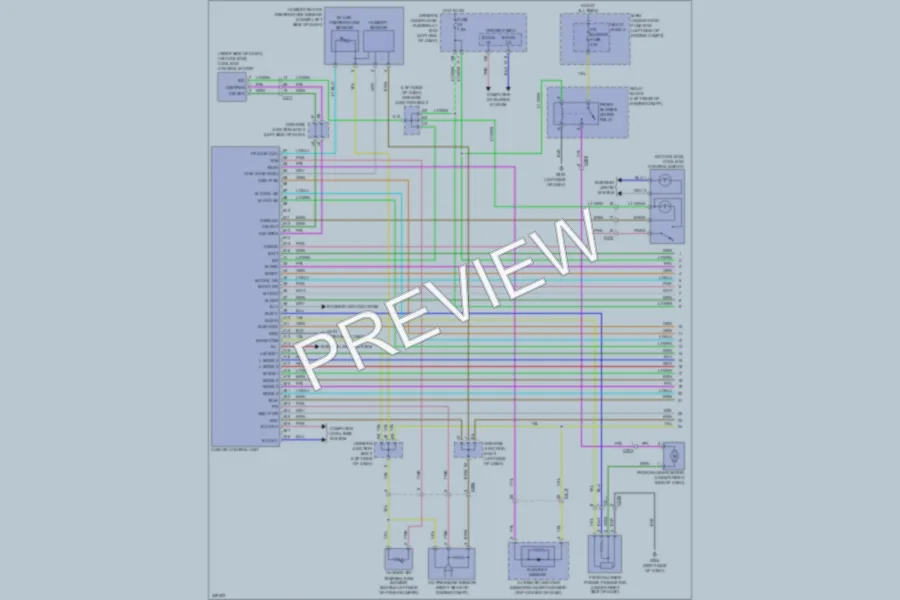 2013 Honda Odyssey Air Conditioning wiring diagram preview