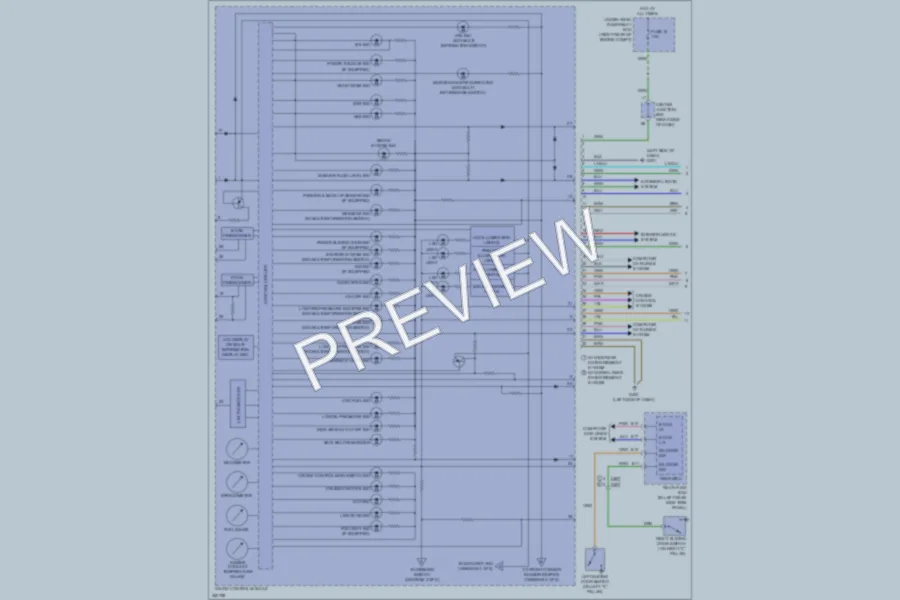 2013 Honda Odyssey Instrument Cluster wiring diagram preview