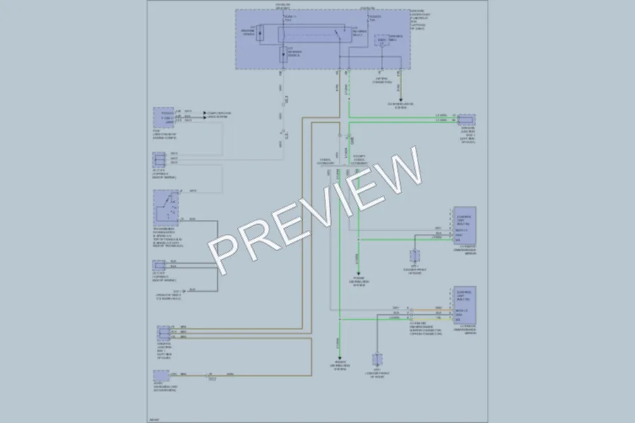 2013 Honda Odyssey Power Mirrors wiring diagram preview