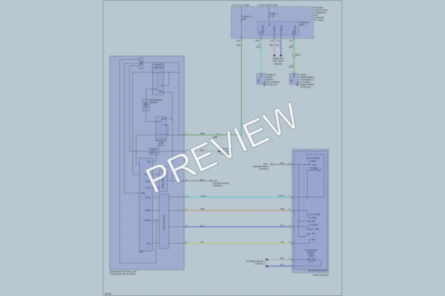 2013 Honda Odyssey Power Top Sunroof wiring diagram preview