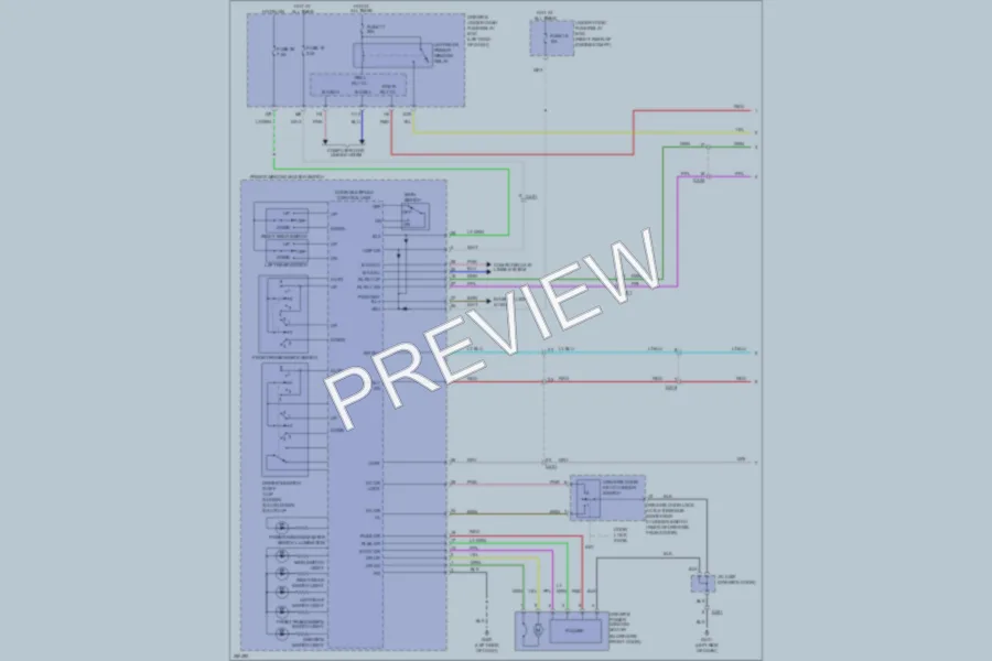 2013 Honda Odyssey Power Windows wiring diagram preview