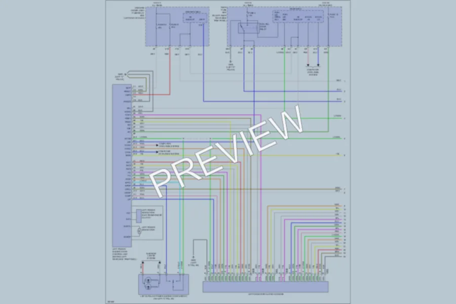 2013 Honda Odyssey Trunk Tailgate Fuel Door wiring diagram preview