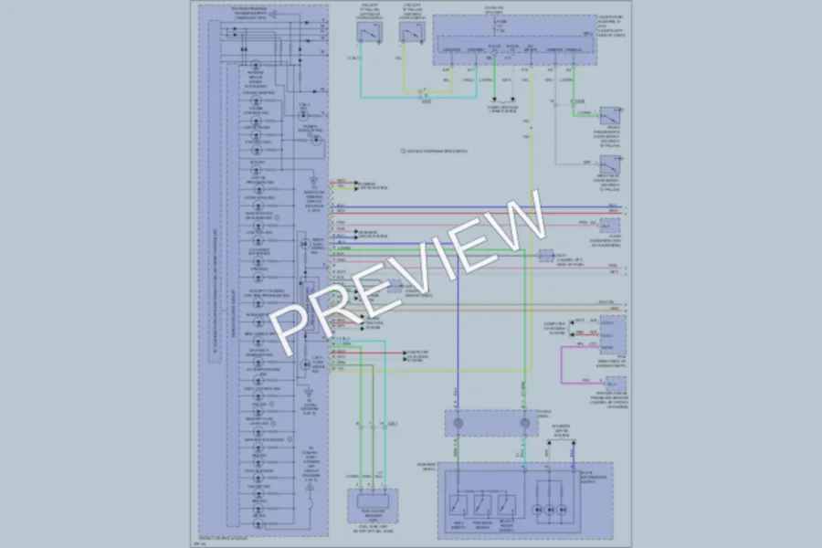 2013 Honda Pilot Instrument Cluster wiring diagram preview