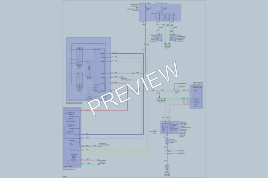 2013 Honda Pilot Power Top Sunroof wiring diagram preview