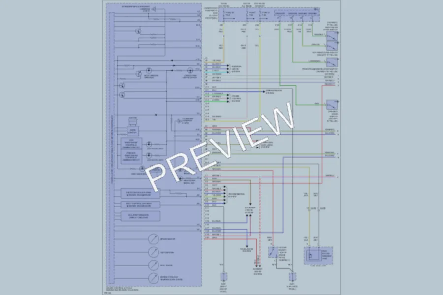 2013 Honda Ridgeline Instrument Cluster wiring diagram preview