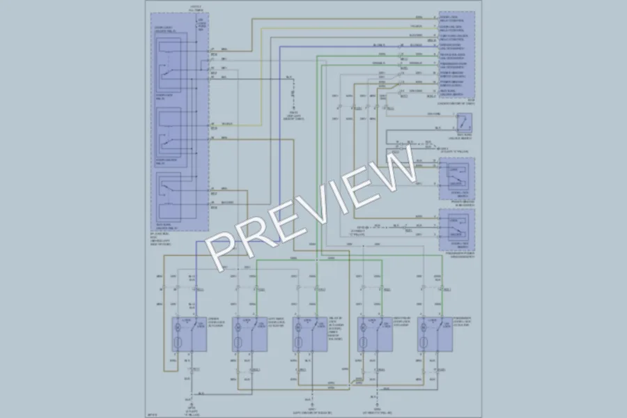 2013 Hyundai Accent Power Door Locks wiring diagram preview