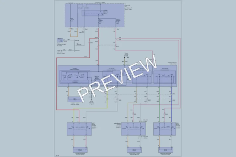 2013 Hyundai Accent Power Windows wiring diagram preview