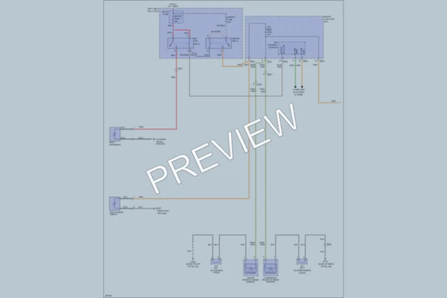 2013 Hyundai Azera Defoggers wiring diagram preview