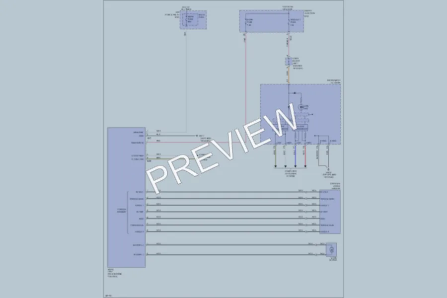 2013 Hyundai Azera Electronic Power Steering wiring diagram preview