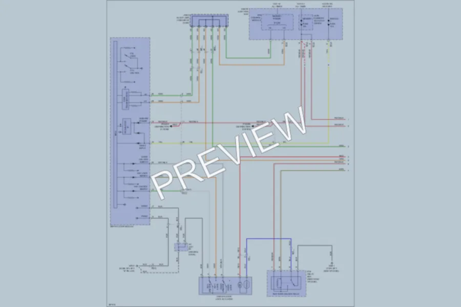 2013 Hyundai Azera Power Door Locks wiring diagram preview