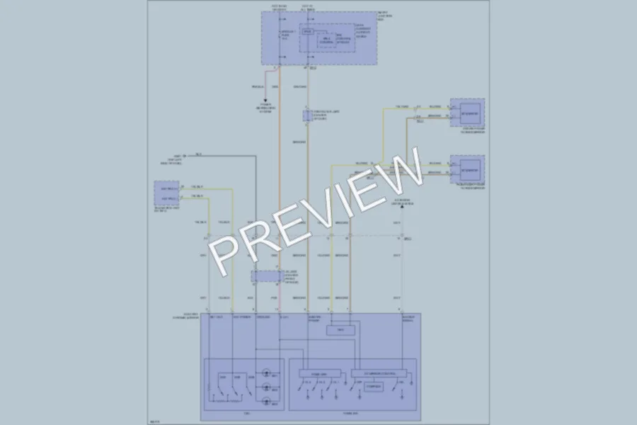 2013 Hyundai Azera Power Mirrors wiring diagram preview