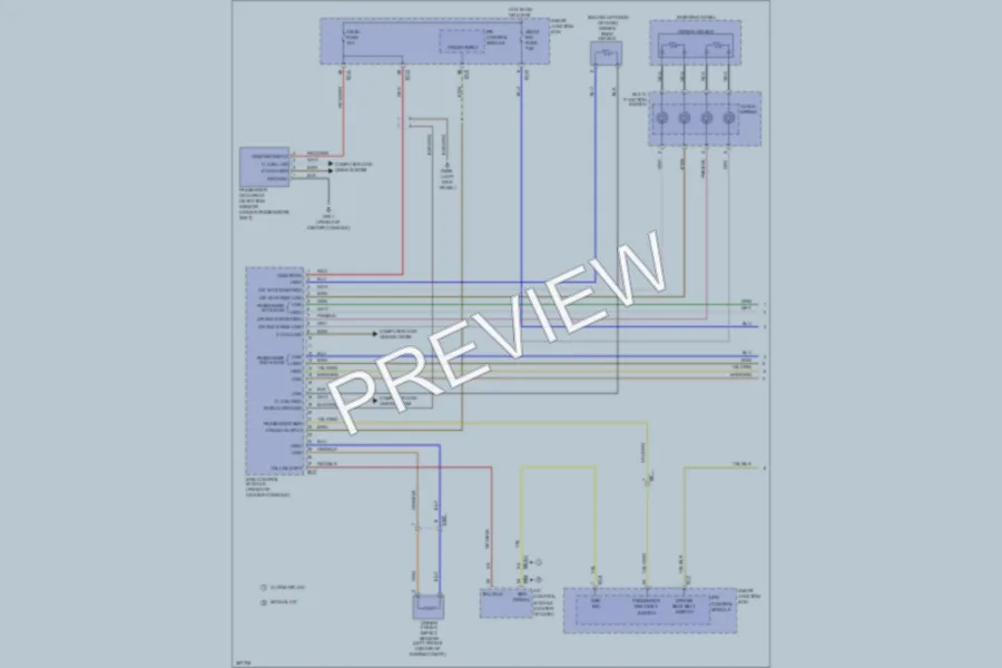 2013 Hyundai Azera Supplemental Restraints wiring diagram preview