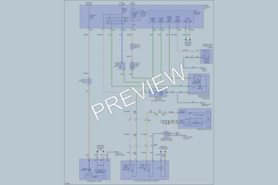 2013 Hyundai Azera Trunk Tailgate Fuel Door wiring diagram preview