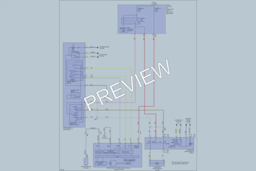 2013 Hyundai Elantra Power Windows wiring diagram preview