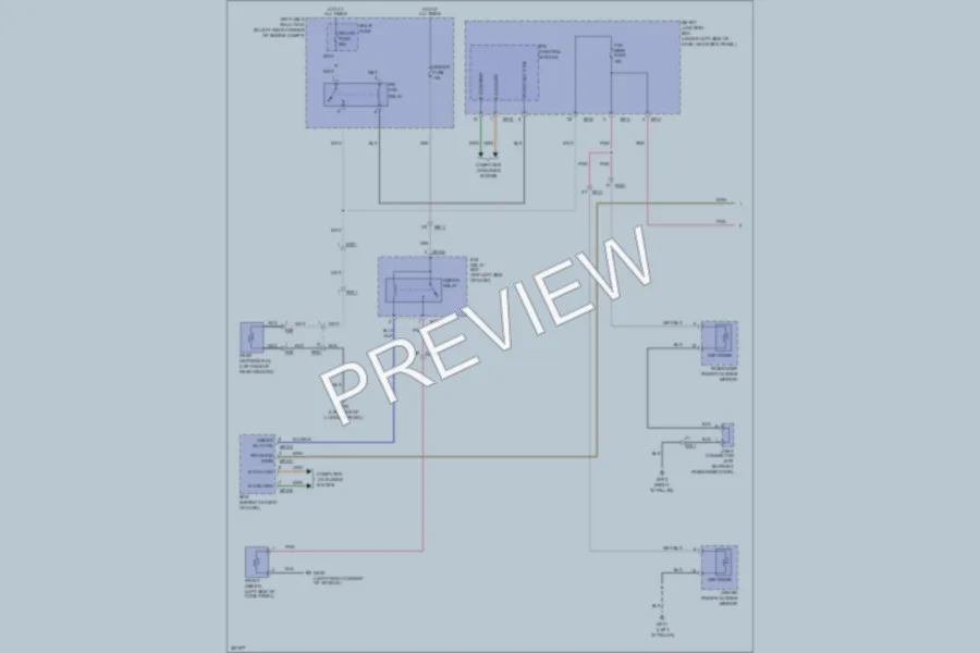 2013 Hyundai ElantraGT Defoggers wiring diagram preview