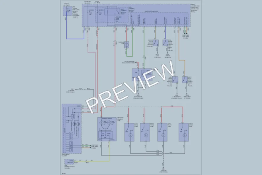 2013 Hyundai ElantraGT Interior Lights wiring diagram preview