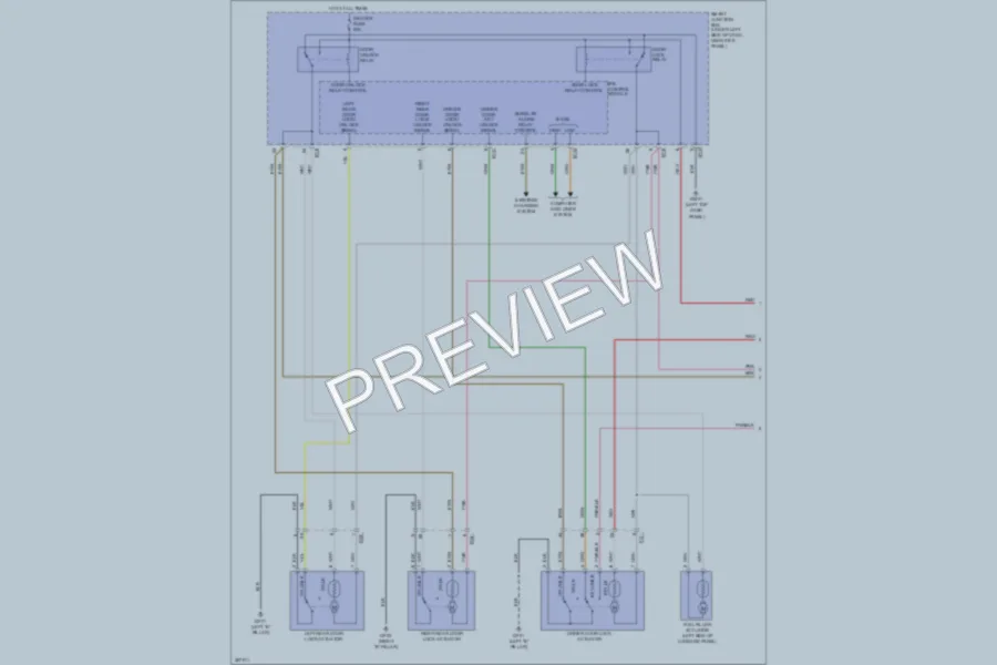 2013 Hyundai ElantraGT Power Door Locks wiring diagram preview