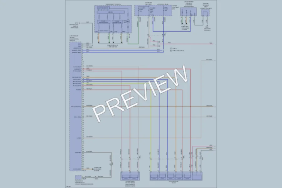 2013 Hyundai Equus Electronic Suspension wiring diagram preview