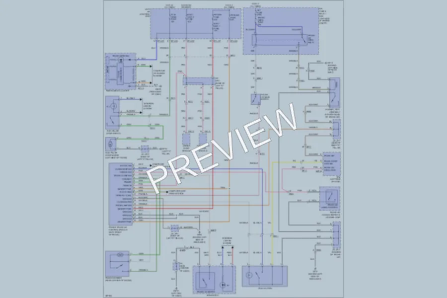 2013 Hyundai Equus Trunk Tailgate Fuel Door wiring diagram preview