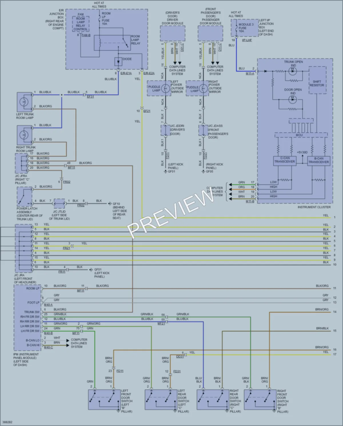 2013 Hyundai Genesis Interior Lights wiring diagram preview