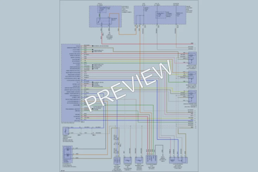 2013 Hyundai SantaFeSport Air Conditioning wiring diagram preview