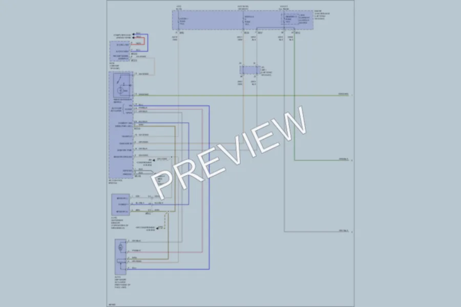 2013 Hyundai SantaFeSport Defoggers wiring diagram preview