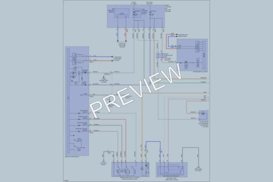 2013 Hyundai SantaFeSport Power Door Locks wiring diagram preview