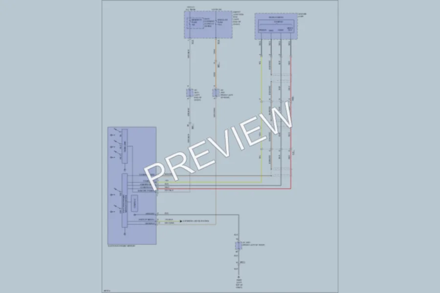 2013 Hyundai SantaFeSport Power Mirrors wiring diagram preview