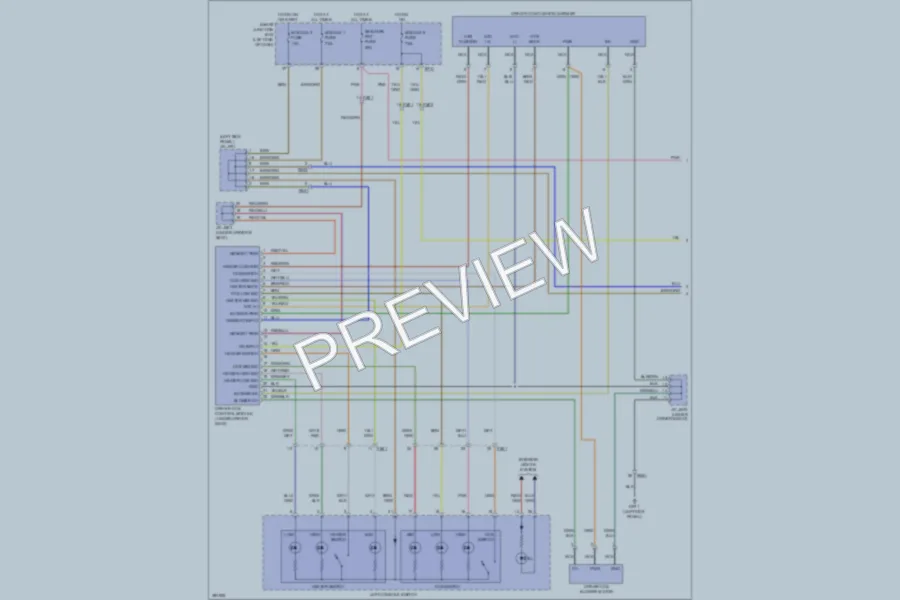 2013 Hyundai SantaFeSport Power Seats wiring diagram preview