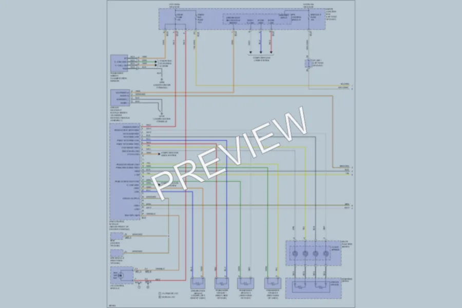 2013 Hyundai SantaFeSport Supplemental Restraints wiring diagram preview