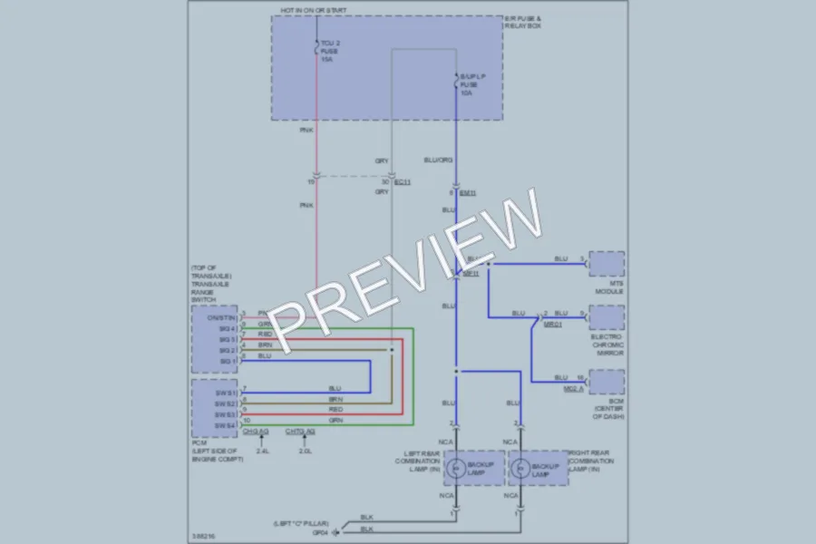 2013 Hyundai Sonata Exterior Lights wiring diagram preview