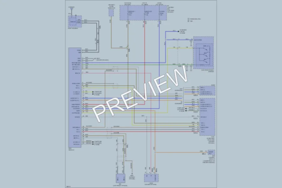 2013 Hyundai Sonata Navigation wiring diagram preview