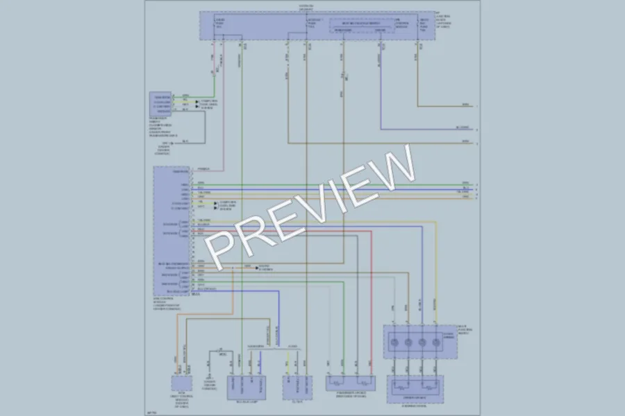 2013 Hyundai Sonata Supplemental Restraints wiring diagram preview