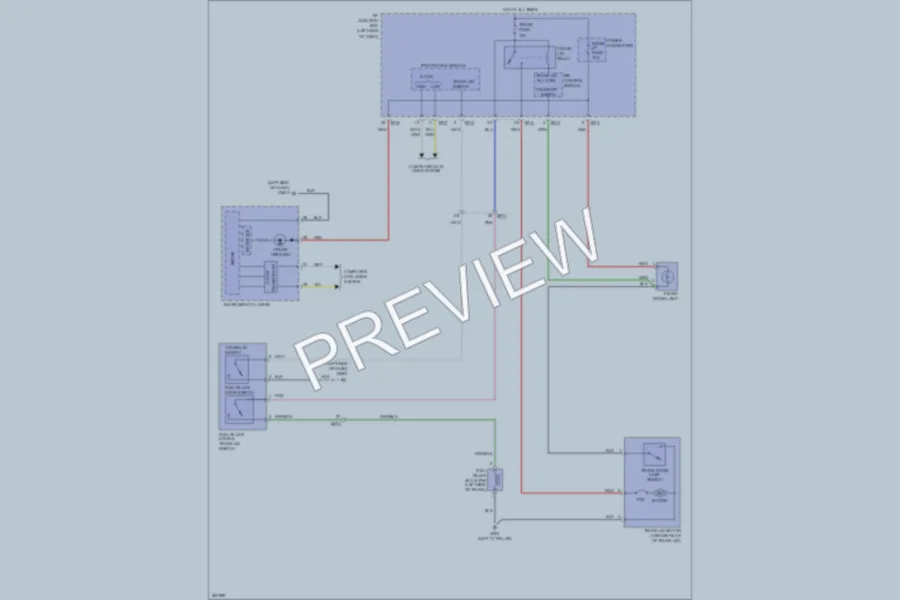 2013 Hyundai Sonata Trunk Tailgate Fuel Door wiring diagram preview