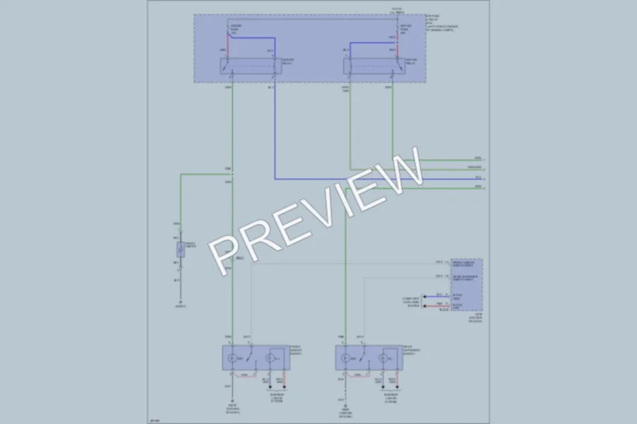 2013 Hyundai Tucson Defoggers wiring diagram preview