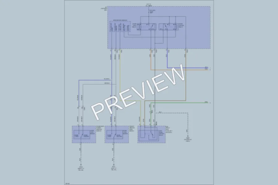 2013 Hyundai Tucson Power Door Locks wiring diagram preview
