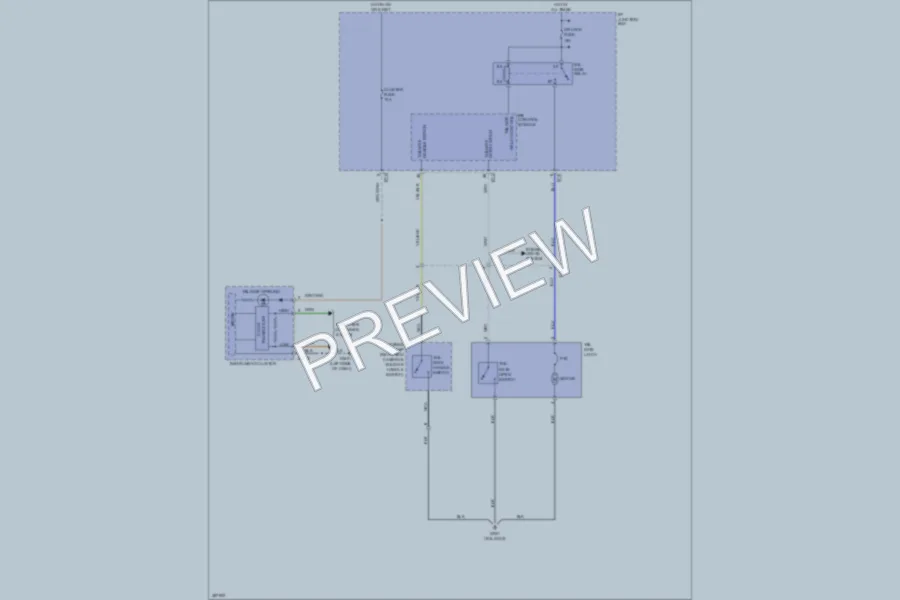 2013 Hyundai Tucson Trunk Tailgate Fuel Door wiring diagram preview