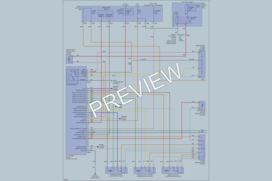 2013 Hyundai Veloster Air Conditioning wiring diagram preview