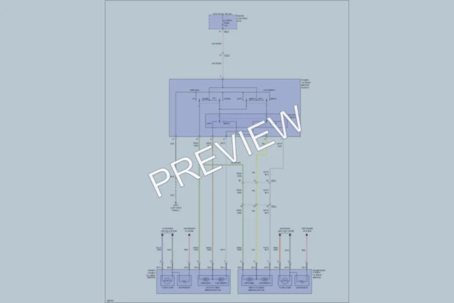 2013 Hyundai Veloster Power Mirrors wiring diagram preview