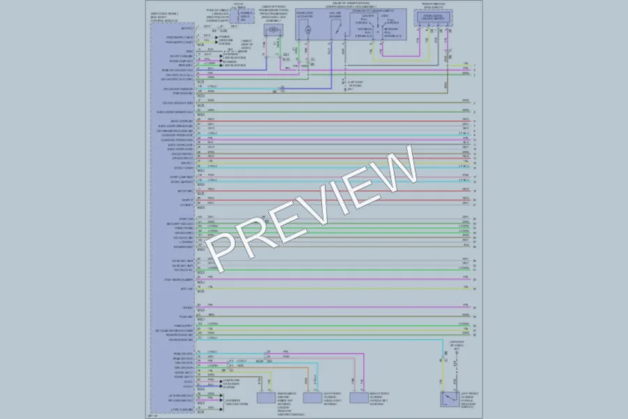 2013 Infiniti EX37 Anti Theft wiring diagram preview