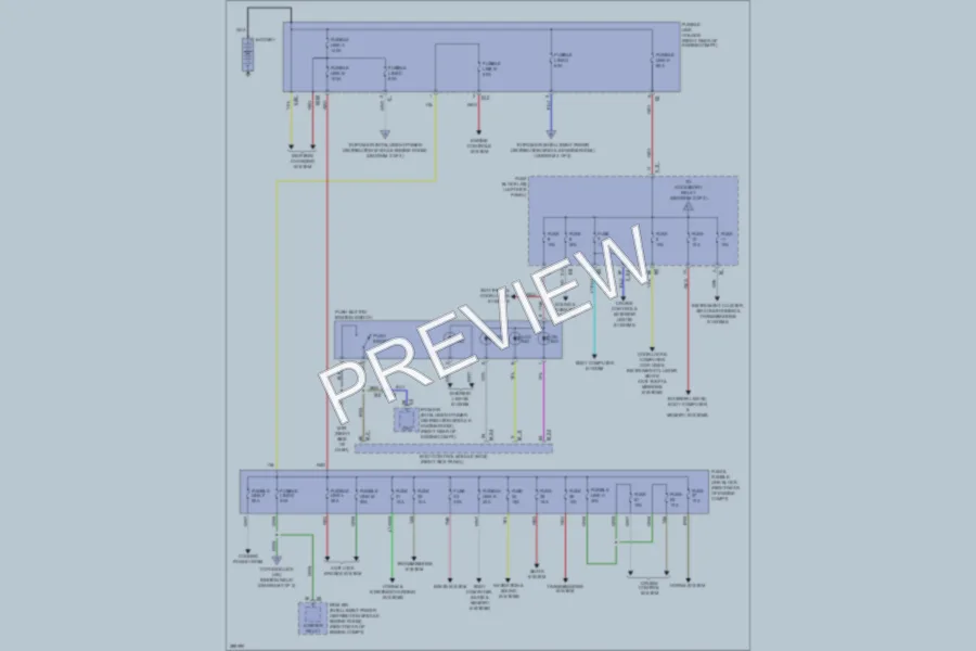 2013 Infiniti EX37 Power Distribution wiring diagram preview