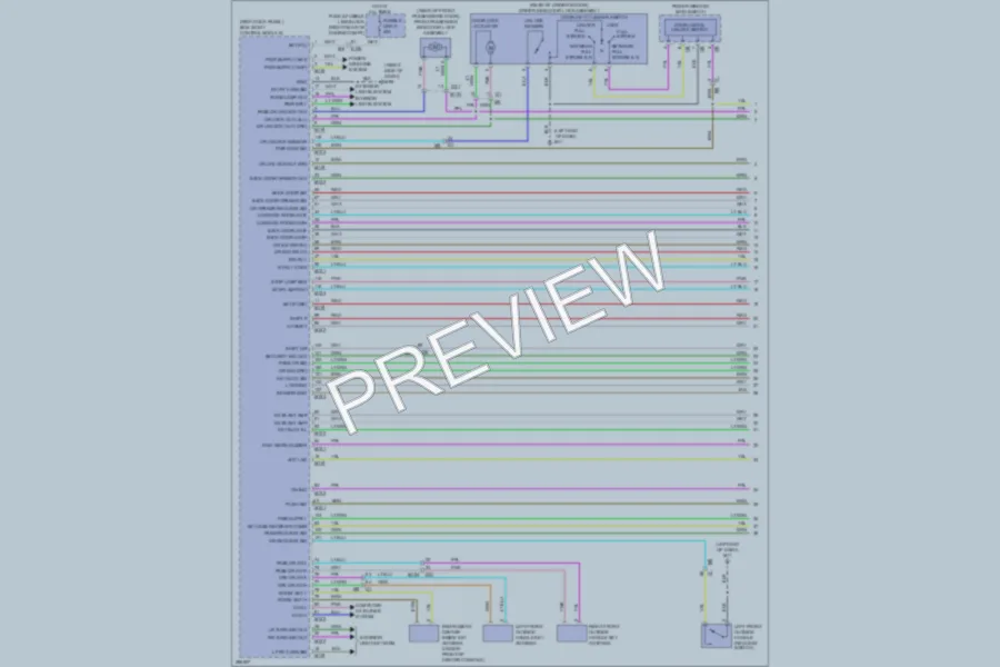 2013 Infiniti EX37 Power Door Locks wiring diagram preview