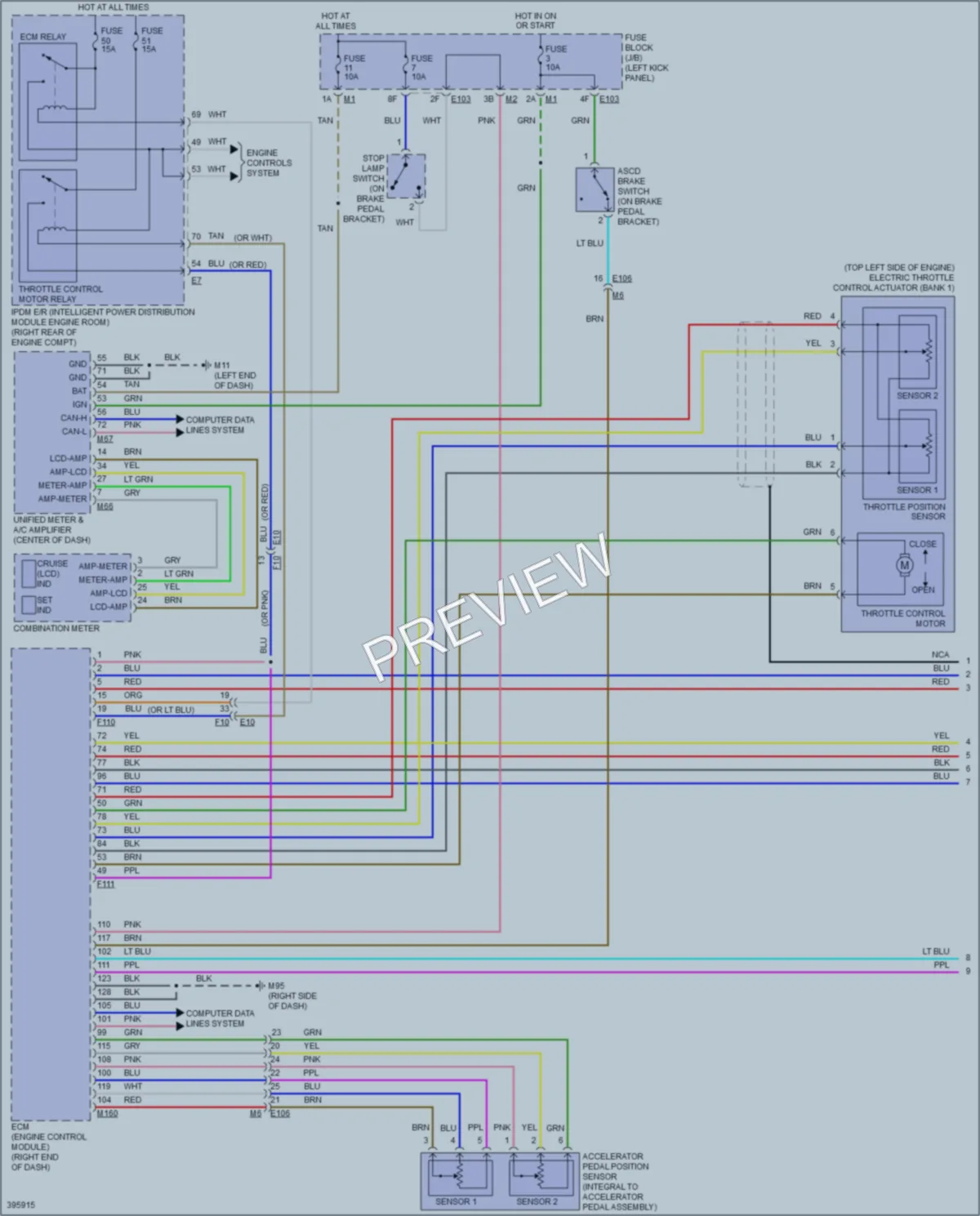 2013 Infiniti FX50 Cruise Control wiring diagram preview