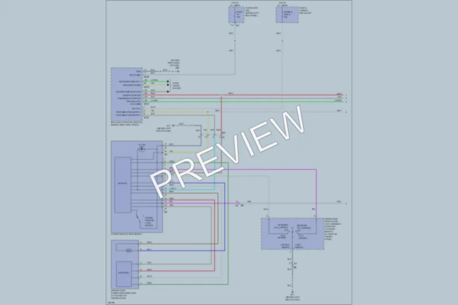 2013 Infiniti G37 Power Windows wiring diagram preview