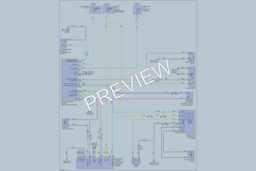 2013 Infiniti G37 Trunk Tailgate Fuel Door wiring diagram preview