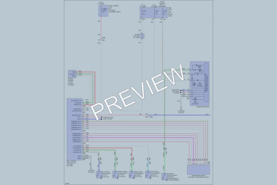 2013 Infiniti JX35 Headlights wiring diagram preview