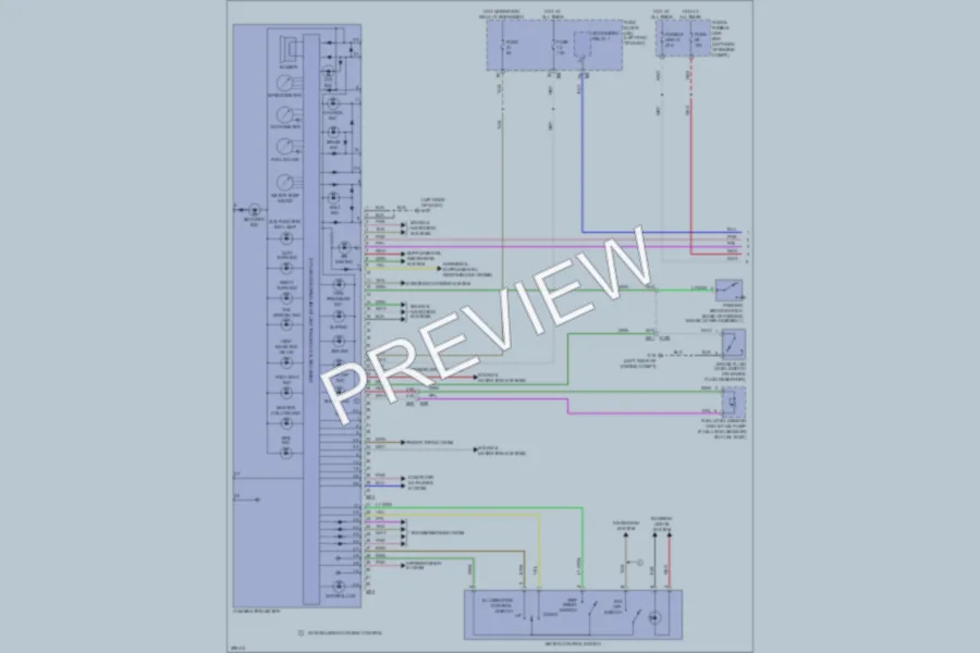 2013 Infiniti JX35 Instrument Cluster wiring diagram preview