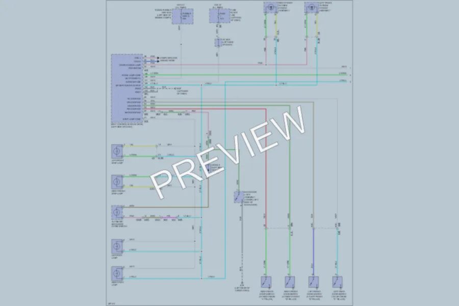 2013 Infiniti JX35 Interior Lights wiring diagram preview
